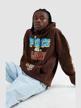 Peace and Love Oversized Hoodie